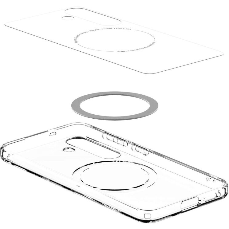 Защитный чехол Spigen (SGP) Ultra Hybrid (MagFit) для Samsung Galaxy S25 Plus (S936) ACS08981 - White: фото 6 из 17