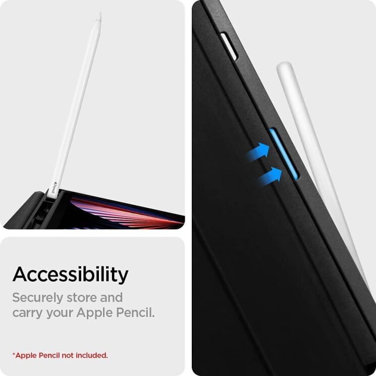 Захисний чохол Spigen (SGP) Urban Fit для iPad Pro 12.9 (2021/2022) - Black: фото 18 з 23