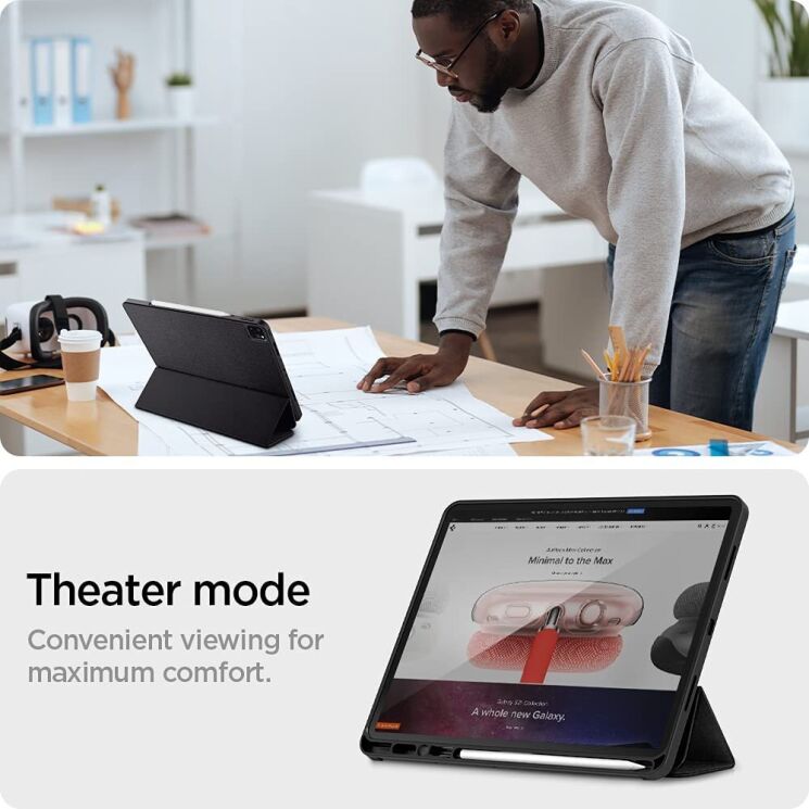 Захисний чохол Spigen (SGP) Urban Fit для iPad Pro 12.9 (2021/2022) - Black: фото 20 з 23