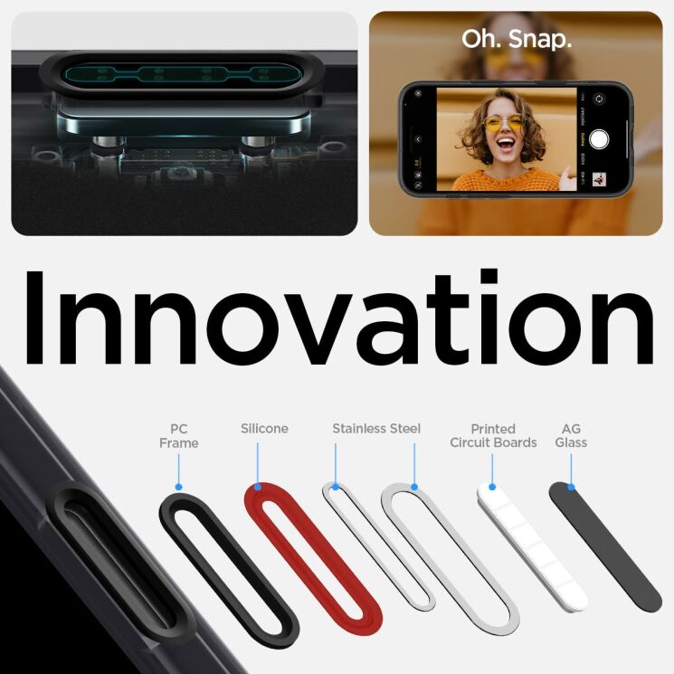 Защитный чехол Spigen Ultra Hybrid T MagFit для iPhone 16 (ACS09074) - Frost Black: фото 14 из 16