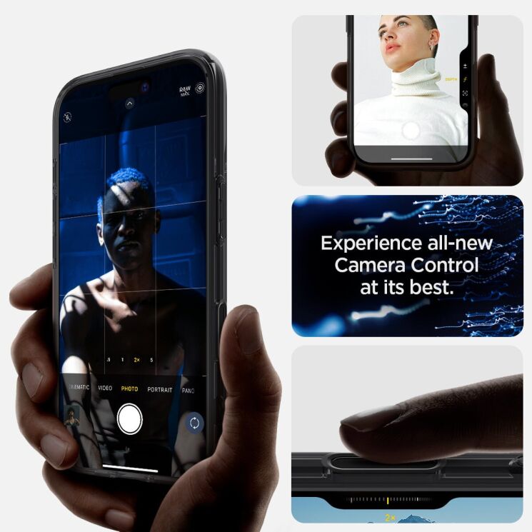 Защитный чехол Spigen Ultra Hybrid T MagFit для iPhone 16 (ACS09074) - Frost Black: фото 13 из 16