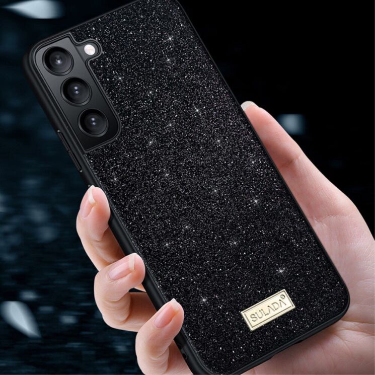 Защитный чехол SULADA Dazzling Glittery для Samsung Galaxy S24 Plus - Black: фото 5 из 9