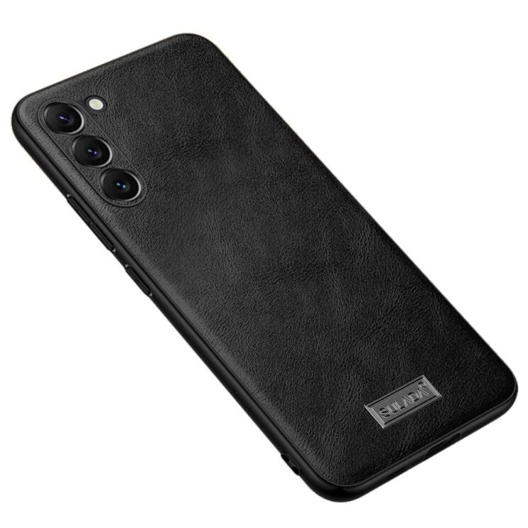 Защитный чехол SULADA Leather Case для Samsung Galaxy S23 Plus - Black: фото 1 из 6