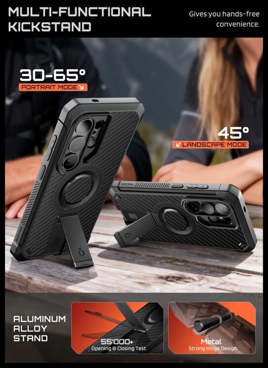 Защитный чехол Supcase Unicorn Beetle Pro Aramid MagSafe для Samsung Galaxy S26 Ultra (S948) 843439160774 - Aramid: фото 6 из 8