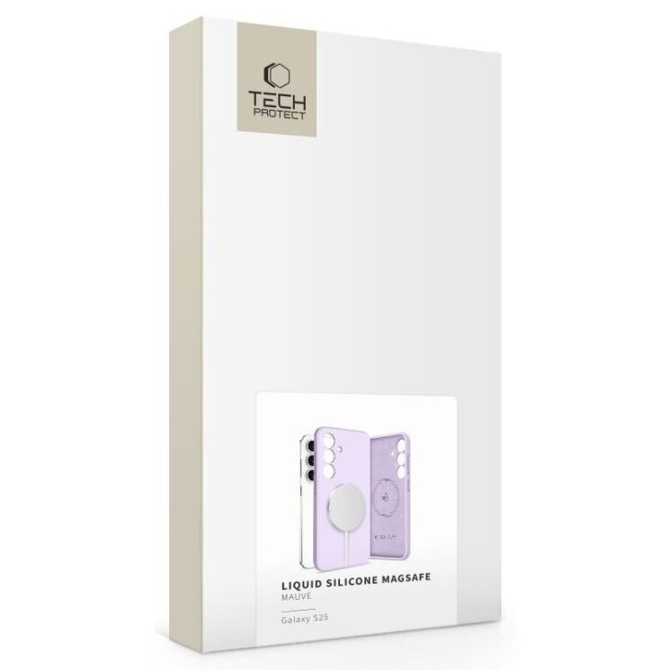 Защитный чехол Tech-Protect Liquid Silicone MagSafe для Samsung Galaxy S25 (S931) 5906302322176 - Mauve: фото 3 из 4