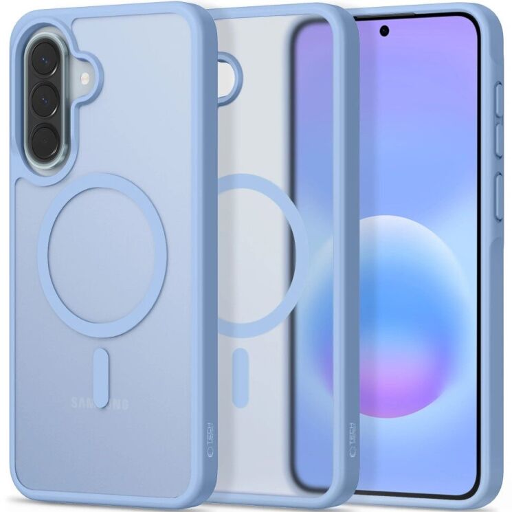 Защитный чехол Tech-Protect Magmat MagSafe для Samsung Galaxy A57 (A576) - Matte Ice Blue: фото 1 из 7