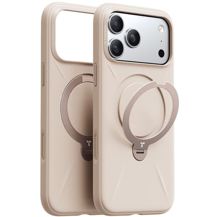 Захисний чохол TORRAS Ostand Spin Fusion для Apple iPhone 17 Pro - Apricot: фото 2 з 7