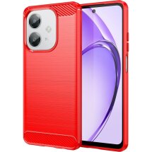 Защитный чехол UniCase Carbon для OPPO A3x / A3 / A40m - Red: фото 1 из 11
