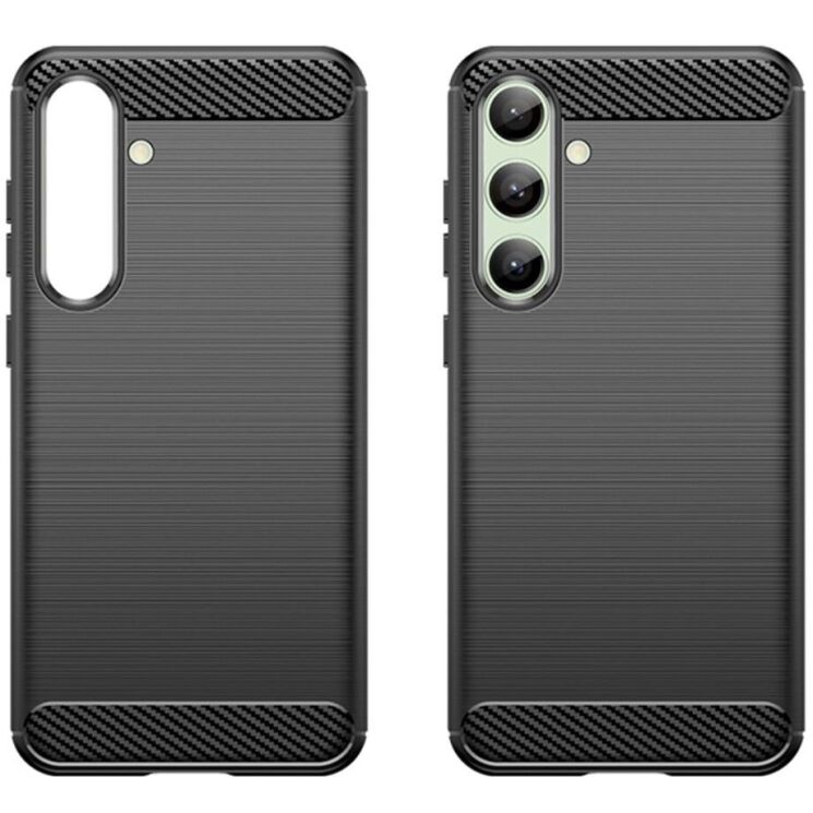 Защитный чехол UniCase Carbon для Samsung Galaxy S24 FE (S721) - Black: фото 2 из 8