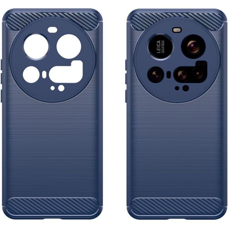 Захисний чохол UniCase Carbon для Xiaomi 15 Ultra - Blue: фото 2 з 12
