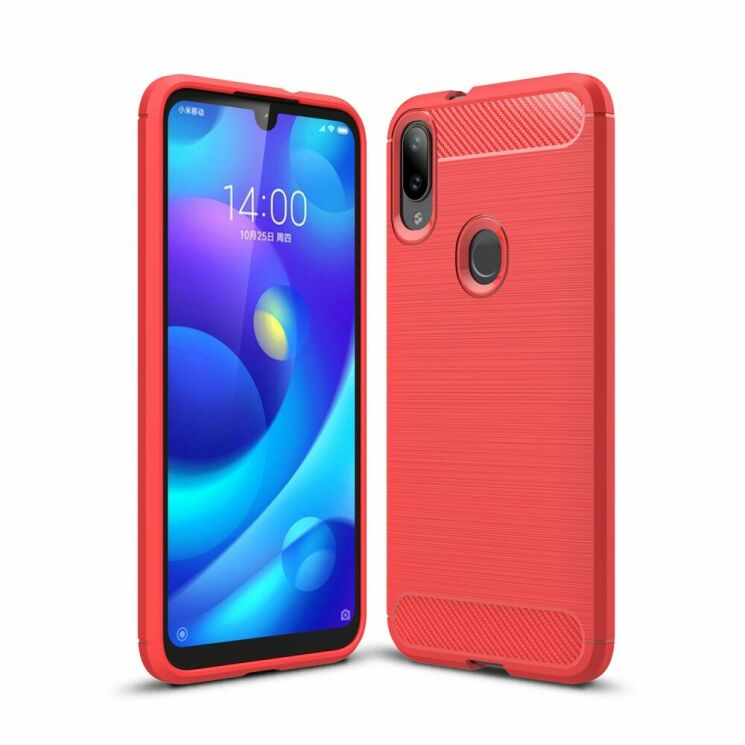 Защитный чехол UniCase Carbon для Xiaomi Mi Play - Red: фото 1 из 8