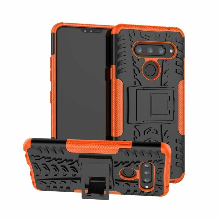 Защитный чехол UniCase Hybrid X для LG V40 ThinQ - Orange: фото 1 из 15