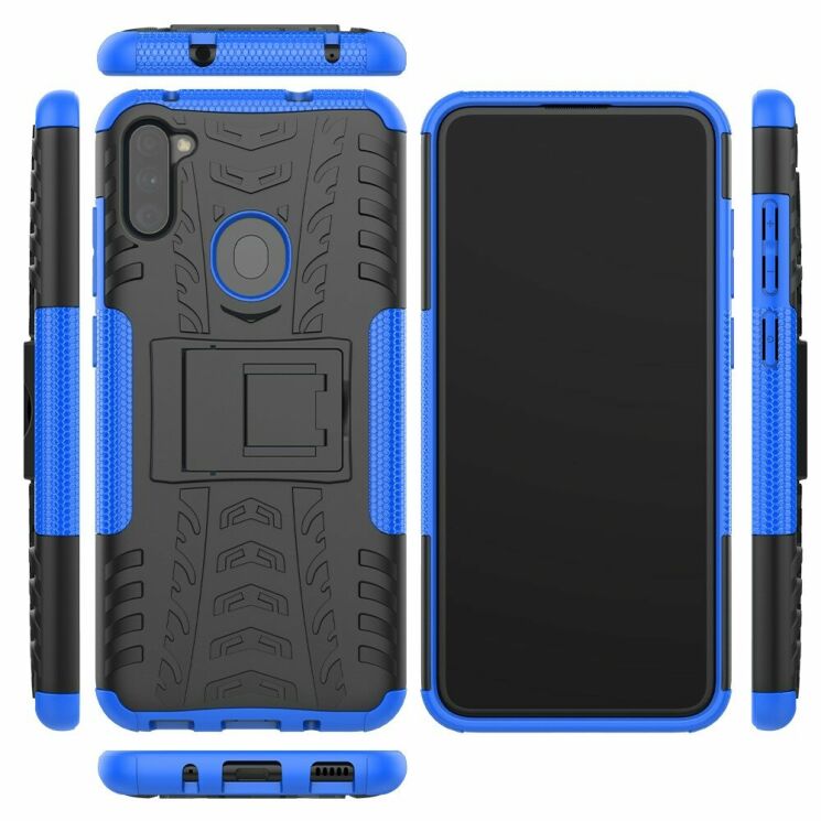 Защитный чехол UniCase Hybrid X для Samsung Galaxy M11 (M115) / Galaxy A11 (A115) - Blue: фото 2 из 18
