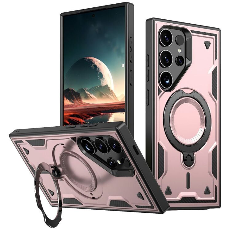 Защитный чехол UniCase Lander Armor для Samsung Galaxy S25 Ultra (S938) - Rose Gold: фото 1 из 6