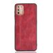 Защитный чехол UniCase Leather Series для Motorola Moto G9 Plus - Red (250429R). Фото 2 из 10