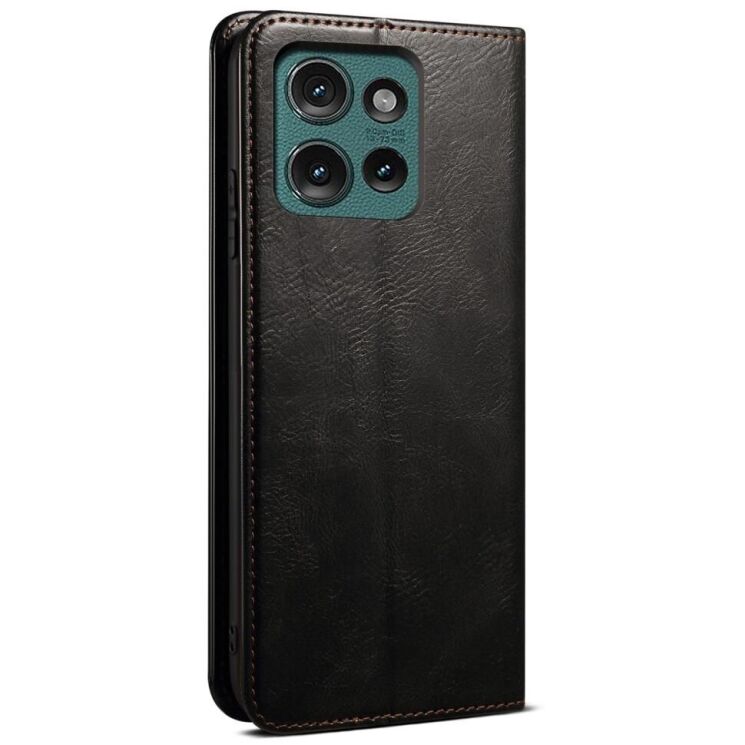 Защитный чехол UniCase Leather Wallet для Motorola Edge 50 Neo - Black: фото 6 из 7