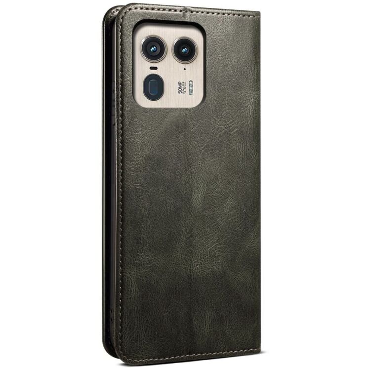 Защитный чехол UniCase Leather Wallet для Motorola Edge 50 Ultra - Green: фото 6 из 6