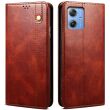 Захисний чохол UniCase Leather Wallet для Motorola G55 - Brown (366102Z)