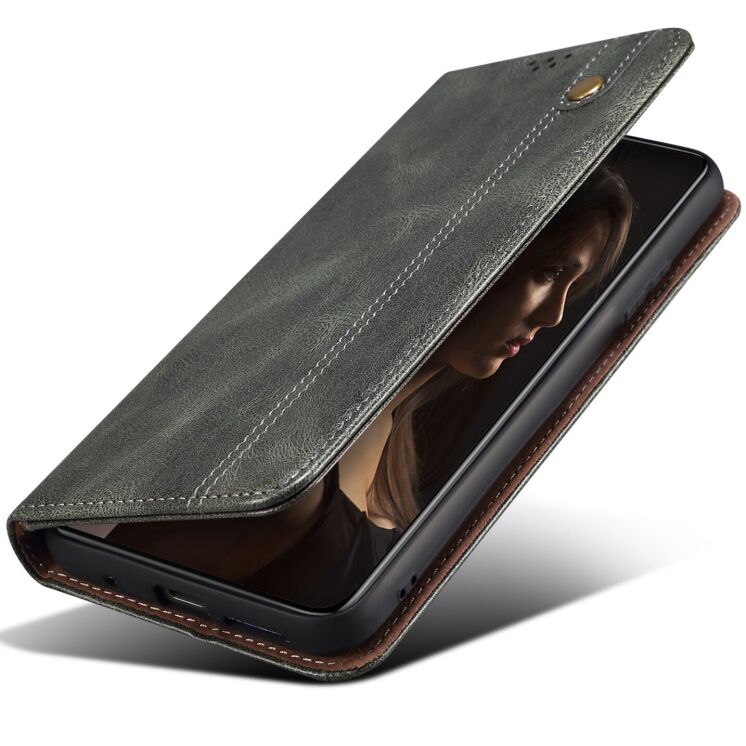 Защитный чехол UniCase Leather Wallet для Samsung Galaxy A17 (A175) - Green: фото 4 из 6
