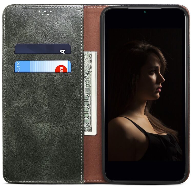 Защитный чехол UniCase Leather Wallet для Samsung Galaxy A17 (A175) - Green: фото 2 из 6