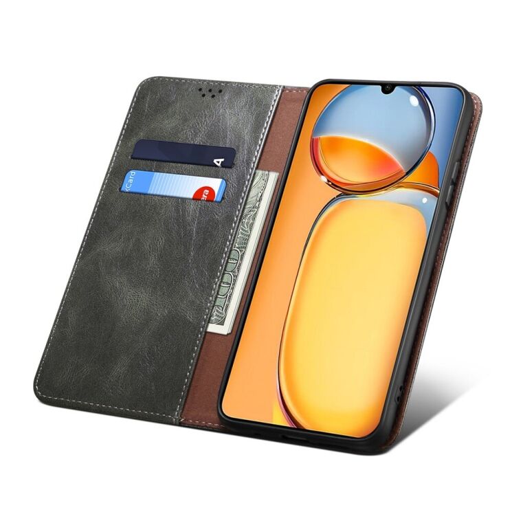 Защитный чехол UniCase Leather Wallet для Xiaomi Redmi 13C / Poco C65 - Green: фото 4 из 7