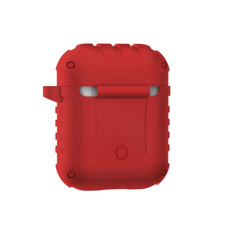 Защитный чехол UniCase MAX Protect для Apple AirPods 1 / 2 - Red: фото 5 из 21