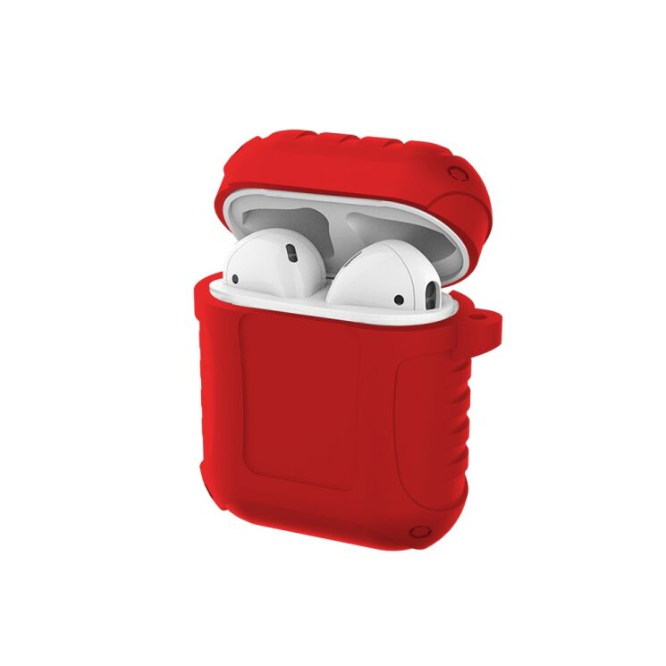 Защитный чехол UniCase MAX Protect для Apple AirPods 1 / 2 - Red: фото 2 из 21