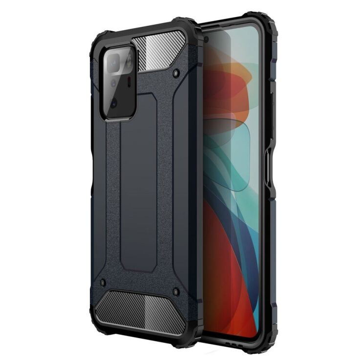 Захисний чохол UniCase Rugged Guard для Xiaomi Poco X3 GT / Redmi Note 10 Pro 5G - Navy Blue: фото 1 з 7