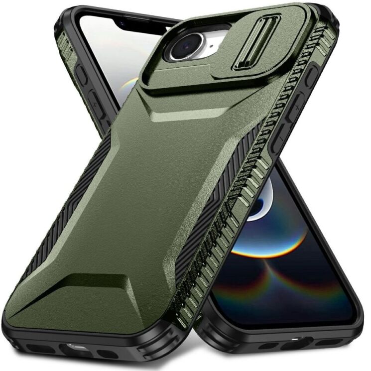 Защитный чехол UniCase Shuttle Guard для Apple iPhone 16e - Green: фото 1 из 7