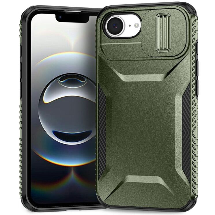 Защитный чехол UniCase Shuttle Guard для Apple iPhone 16e - Green: фото 2 из 7
