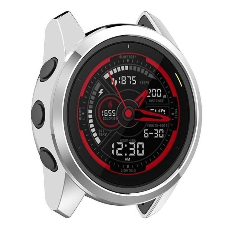 Защитный чехол UniCase Silicone Cover для Garmin Forerunner 745 - Silver: фото 5 из 6