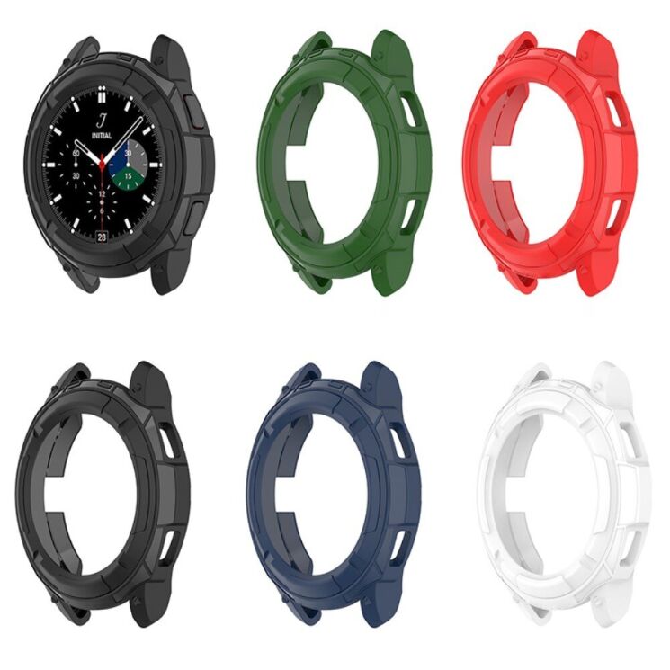 Защитный чехол UniCase Silicone Cover для Samsung Galaxy Watch 4 Classic (42mm) - Black: фото 8 из 9