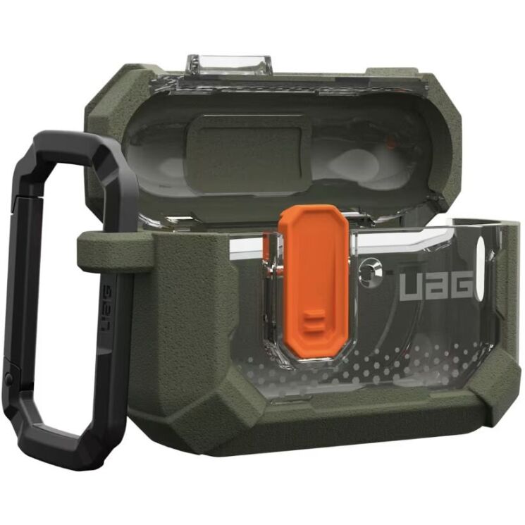 Защитный чехол URBAN ARMOR GEAR Plasma Series для AirPods Pro 3 (104132117272) - Olive: фото 7 из 8