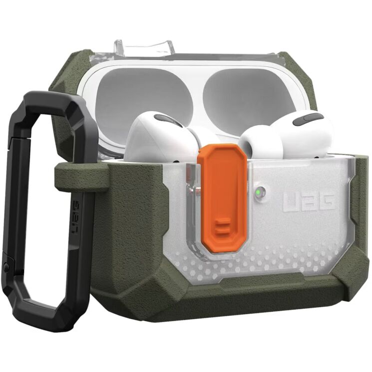 Защитный чехол URBAN ARMOR GEAR Plasma Series для AirPods Pro 3 (104132117272) - Olive: фото 1 из 8