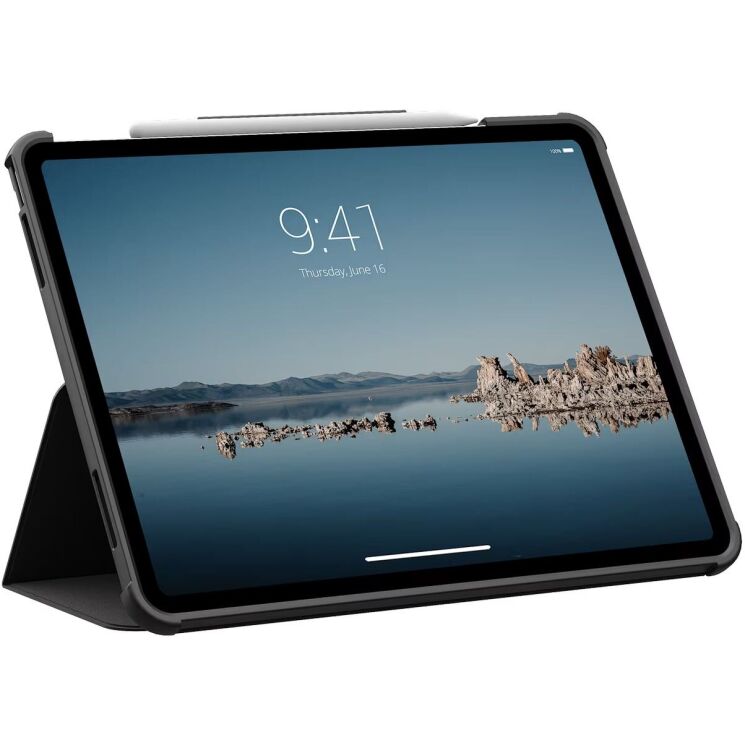 Захисний чохол URBAN ARMOR GEAR Plyo LT для iPad Air 13 M4/M3/M2 (2026/2025/2024) - Ice / Black: фото 3 з 9
