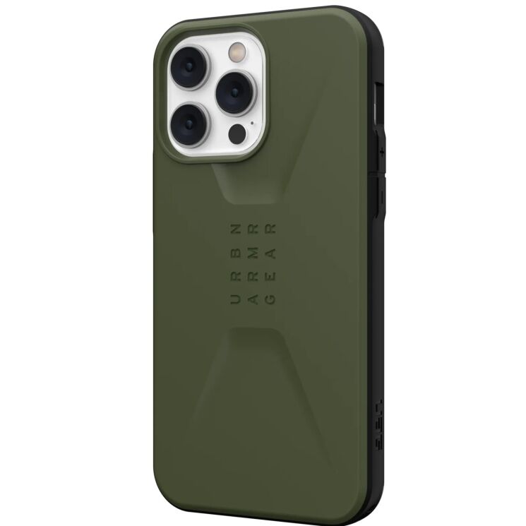 Защитный чехол URBAN ARMOR GEAR (UAG) Civilian для Apple iPhone 14 Pro Max - Olive: фото 3 из 10