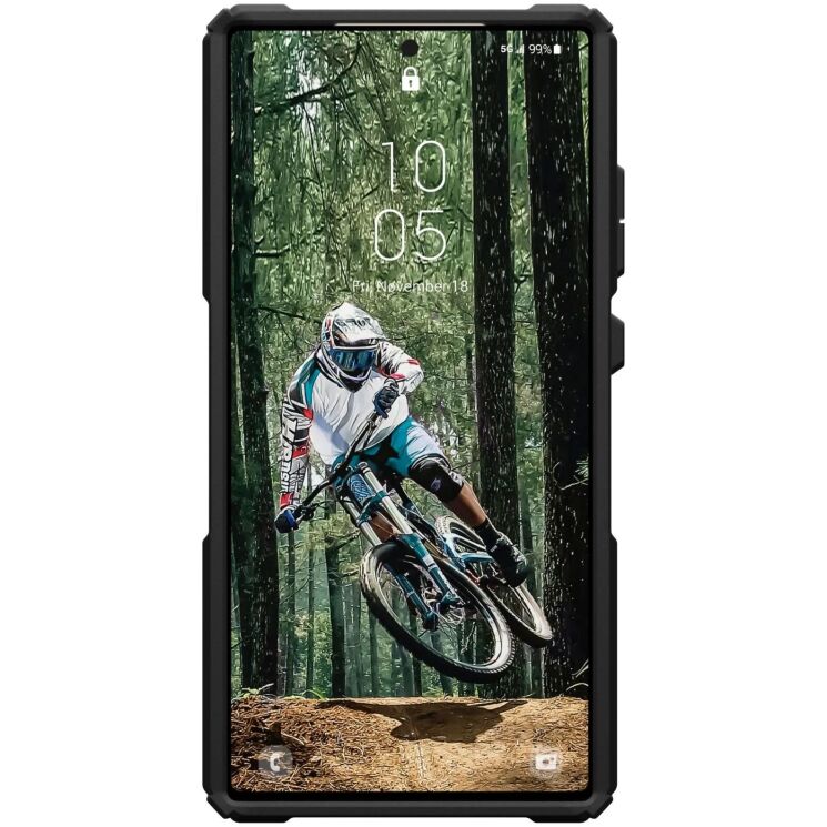 Защитный чехол URBAN ARMOR GEAR (UAG) Plasma XTE для Samsung Galaxy S24 Ultra (S928) - Black / Orange: фото 5 из 11