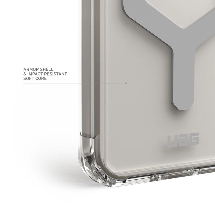 Защитный чехол URBAN ARMOR GEAR (UAG) Plyo MagSafe для Google Pixel 9 Pro XL - Ice / Silver: фото 11 из 15