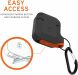 Защитный чехол URBAN ARMOR GEAR (UAG) Silicone для Apple AirPods 1 / 2 - Black/Orange (204515BO). Фото 13 из 14