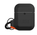 Защитный чехол URBAN ARMOR GEAR (UAG) Silicone для Apple AirPods 1 / 2 - Black/Orange (204515BO). Фото 4 из 14