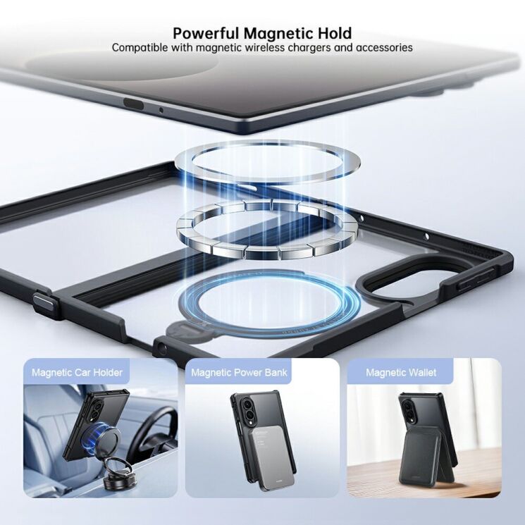 Защитный чехол XUNDD Rugged Case with MagSafe (FF) для Samsung Galaxy Fold 8 - Black (424549B) Защитный чехол XUNDD Rugged Case with MagSafe (FF) для Samsung Galaxy Fold 8 - Black: фото 9 из 10