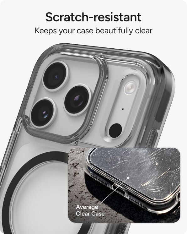 Защитный чехол Zagg Gear4 Santa Cruz Snap with MagSafe для iPhone 17 Pro (702318950) - Black: фото 8 из 11