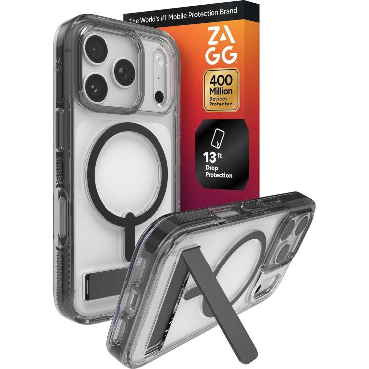 Защитный чехол Zagg Gear4 Santa Cruz Snap with MagSafe для iPhone 17 Pro (702318950) - Black: фото 1 из 11