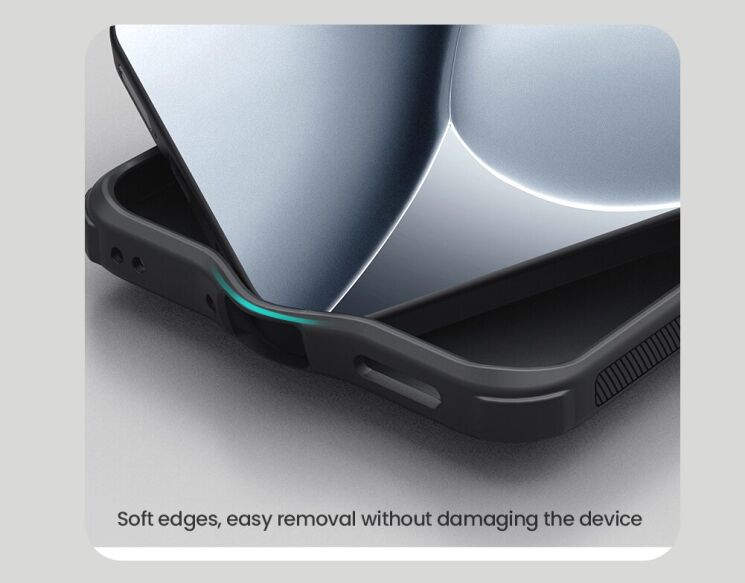 Защитный (PC+TPU) чехол NILLKIN Frosted Shield Pro для Xiaomi Redmi Note 15 Pro Plus / Poco M8 Pro 5G - Black: фото 11 из 18