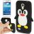 Силиконовая накладка Deexe Penguin Series для Samsung Galaxy S4 mini (i9190) - Black: фото 1 из 7