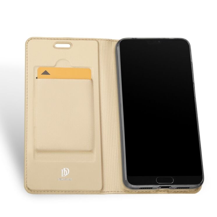 Чехол-книжка DUX DUCIS Skin Pro для Huawei P20 Pro - Gold (187601F) Чехол-книжка DUX DUCIS Skin Pro для Huawei P20 Pro - Gold: фото 3 из 10