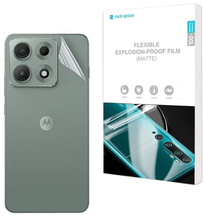 Антиблікова плівка на задню панель RockSpace Explosion-Proof Matte для Motorola Edge 70 Max: фото 1 з 9