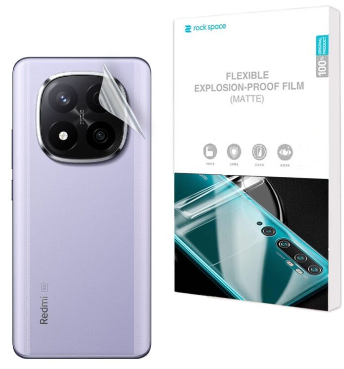 Антиблікова плівка на задню панель RockSpace Explosion-Proof Matte для Xiaomi Redmi Note 14 Pro Plus: фото 1 з 9
