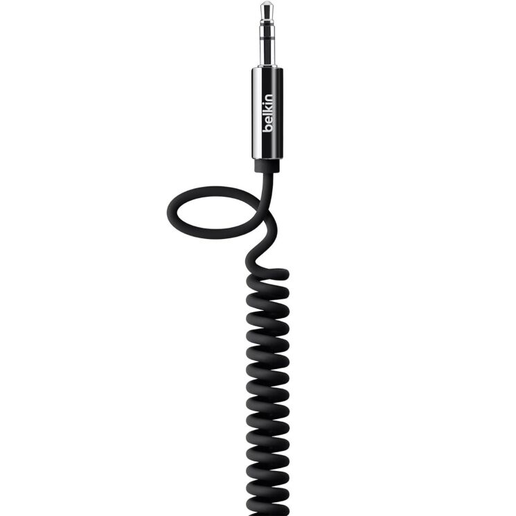 AUX-кабель Belkin MIXIT Coiled (1.8m) - Black: фото 2 з 4