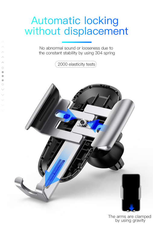 Автомобильный держатель BASEUS Future Gravity Car Mount (SUYL-WL01) - Black: фото 18 из 23